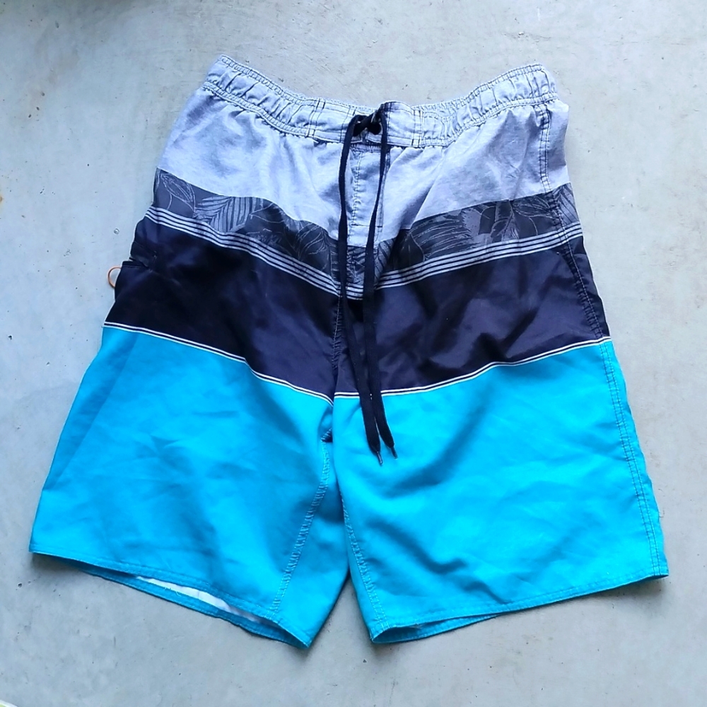 Men's Swim Trunks Burnside Sz: L